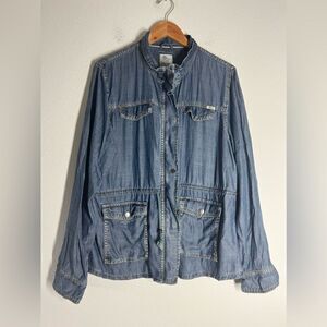 Driver Denim Denim Blue Jean Trucker Jacket Jacket Size 2XL European Collection